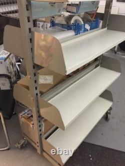 Industrial Heavy Duty 2 Bay Double-Sided Rollaway 1700mm High with Flat Shelve