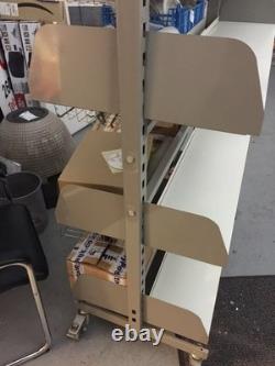 Industrial Heavy Duty 2 Bay Double-Sided Rollaway 1700mm High with Flat Shelve