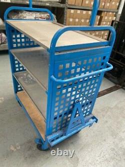 Industrial Heavy Duty Steel Trolley with shelves