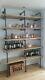 Industrial Iron Gas Pipe And Scaffold Board Shelving Unit For Any Room