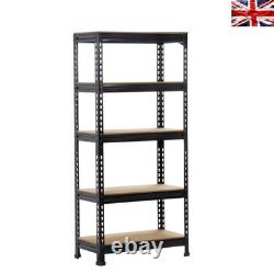 Industrial-Style Heavy Duty 5-Tier Shelves Boltless Assembly, 150kg Max
