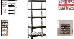 Industrial-Style Heavy Duty 5-Tier Shelves Boltless Assembly, 150kg Max