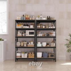 Industrial-Style Heavy Duty 5-Tier Shelves Boltless Assembly, 150kg Max