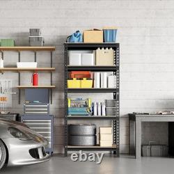 Industrial-Style Heavy Duty 5-Tier Shelves Boltless Assembly, 150kg Max