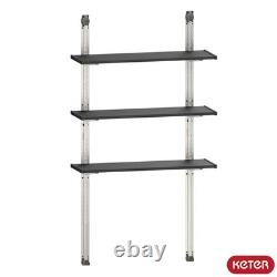 Keter 97cm / 38.1 Shelving Kit in Black Heavy Duty Storage