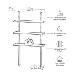 Keter 97cm / 38.1 Shelving Kit in Black Heavy Duty Storage