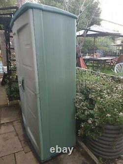 Keter outdoor garden storage large cupboard with shelf green