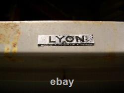 LYON STRONGHOLD 2 DOOR 4 SHELF HEAVY DUTY LOCKING CABINET 78 x 36 x 21