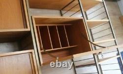 Ladderax 3 Bay Bronze Shelf System 3 Cupboards/7 Shelves/Glass Shelves/Fixings