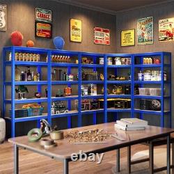Large Garage Racking 3 Bays Shelving Unit Boltless Heavy Duty Shelf Shed Storage