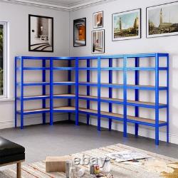 Large Garage Racking 3 Bays Shelving Unit Boltless Heavy Duty Shelf Shed Storage