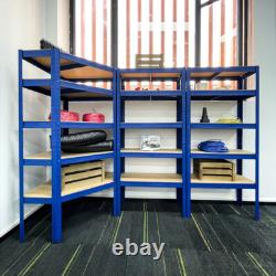 Large Garage Racking 3 Bays Shelving Unit Boltless Heavy Duty Shelf Shed Storage Large Garage Racking 3 Bays Shelving Unit Boltless Heavy Duty Shelf Shed Storage