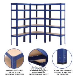 Large Garage Racking 3 Bays Shelving Unit Boltless Heavy Duty Shelf Shed Storage