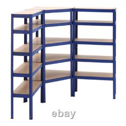 Large Garage Racking 3 Bays Shelving Unit Boltless Heavy Duty Shelf Shed Storage