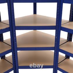 Large Garage Racking 3 Bays Shelving Unit Boltless Heavy Duty Shelf Shed Storage