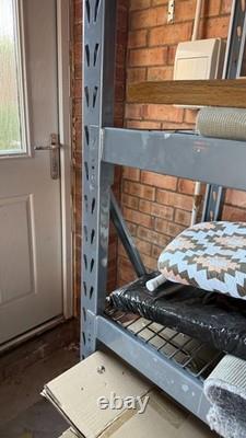 Large Heavy 2m Duty Metal Garage Racking Shelving Unit Homebase Steel Storage