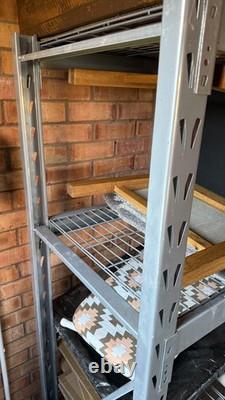 Large Heavy 2m Duty Metal Garage Racking Shelving Unit Homebase Steel Storage Large Heavy 2m Duty Metal Garage Racking Shelving Unit Homebase Steel Storage