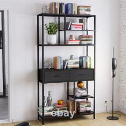 Large Industrial Bookcase Shelf Book Shelving Unit Display Stand Rack Storage