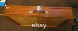 Large Jewellery/Medal Display Case Wood And Glass for Market Stall/Antiques Fair