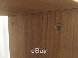 Large Wooden Habitat Bookcase Display Unit, Beech, Very Good Condition