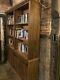 Large Solid Pine Bookcase With Antique Finish In Excellent Condition