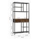 Living Room Office Wood Shelving Unit Storage Bookshelf Plant Display Shelf Rack