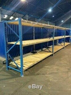 Longspan shelving, racking, Warehouse racking, Heavy duty, 900mm deep 3 levels
