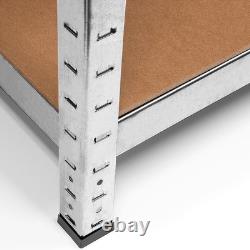 MONZANA 10x Heavy Duty Freestanding Garage Shelves Steel / MDF Shelving Storage