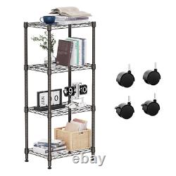 MZG 1000 lbs 4-Shelf Adjustable Heavy Duty Steel Wire Rack for Kitchen, Garage