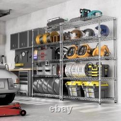 MZG 5 Tier Heavy Duty Racking Shelf Garage Shelving Storage Shelves 180x120x45cm