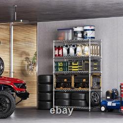 MZG 5 Tier Heavy Duty Racking Shelf Garage Shelving Storage Shelves 180x120x45cm