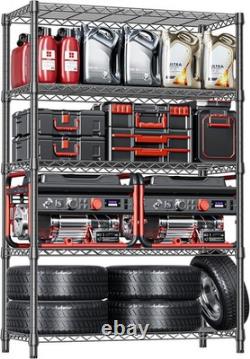 MZG Garage Racking Shelving Unit Boltless Heavy Duty Metal Storage Shelf 5 Tier