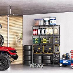 MZG Garage Racking Shelving Unit Boltless Heavy Duty Metal Storage Shelf 5 Tier