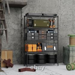 MZG Garage Shelving Heavy Duty Utility Storage Shelves Metal Organizer Rack