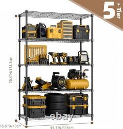 MZG Garage Shelving Heavy Duty Utility Storage Shelves Metal Organizer Rack