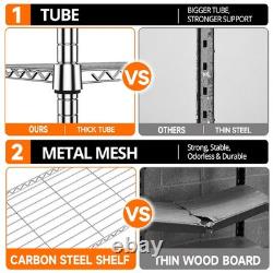 MZG Heavy Duty Metal Garage Shelves Unit Storage Shelving Boltless Tool Shelf