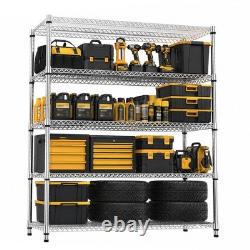 MZG Heavy Duty Metal Shelving Storage Garage Shelves Utility Rack 45x150x180cm