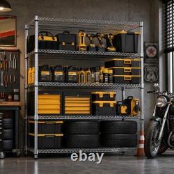 MZG Heavy Duty Metal Shelving Storage Garage Shelves Utility Racks 17.8Dx59.1W