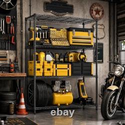 MZG Storage Rack Garage Shelving Wire Heavy Duty Shelves Adjustable Tool Shelf