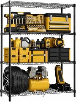 MZG Storage Rack Garage Shelving Wire Heavy Duty Shelves Adjustable Tool Shelf