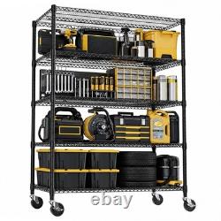 MZG Storage Rack Tool Shelf Garage Shelving Wire Heavy Duty Shelves Adjustable