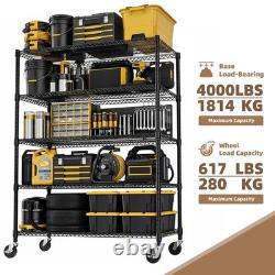 MZG Storage Rack Tool Shelf Garage Shelving Wire Heavy Duty Shelves Adjustable