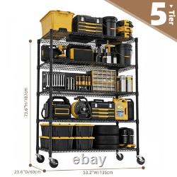 MZG Storage Rack Tool Shelf Garage Shelving Wire Heavy Duty Shelves Adjustable