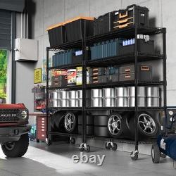 MZG Storage Rack Tool Shelf Garage Shelving Wire Heavy Duty Shelves Adjustable