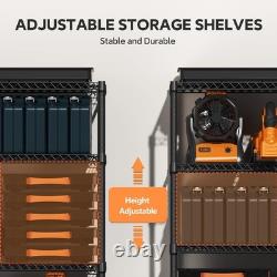 M MZG 4-Tier Adjustable Heavy Duty Metal Storage Shelving Unit