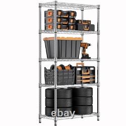 M MZG 567.5 KG Steel Heavy Duty 5-Tier Utility Shelving Unit Steel Organizer