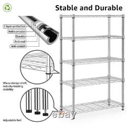 M MZG 567.5 KG Steel Heavy Duty 5-Tier Utility Shelving Unit Steel Organizer