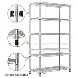 M MZG 567.5 KG Steel Heavy Duty 5-Tier Utility Shelving Unit Steel Organizer