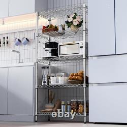 M MZG 567.5 KG Steel Heavy Duty 5-Tier Utility Shelving Unit Steel Organizer