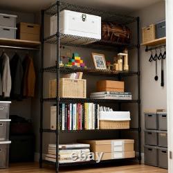 M MZG 6 Tier Heavy Duty Garage Shelving, Adjustable Metal Storage Rack